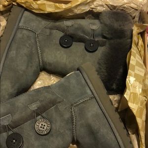 Grey Ugg Bailey Boots